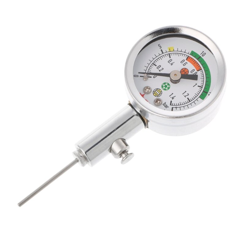 Soccer Ball Pressure Gauge Air Watch Football Volleyball Basketball Barometers Y1QE