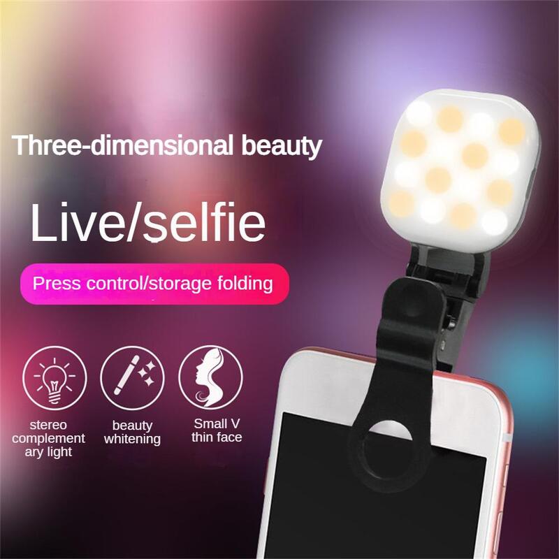 Net Red Live Mobile Phone Self-timer Mini Light Light Light Small Convenient Square Beauty Skin Rejuvenation  Selfie Fill Light