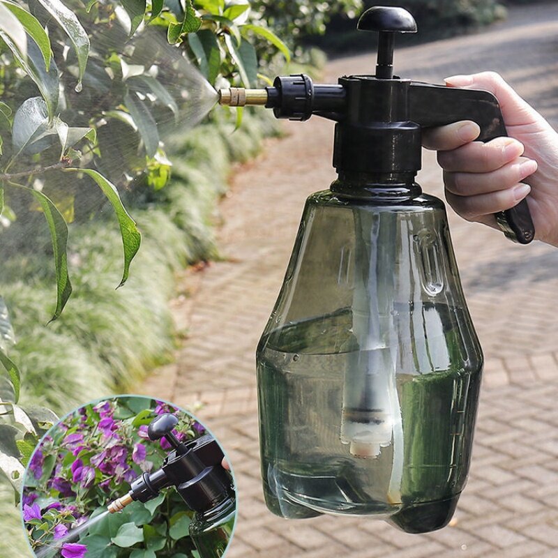 1-częściowa nacisk dłoni zraszacz wody pompa powietrza wyzwalająca opryskiwacze do dezynfekcji ogrodu butelka z rozpylaczem czyszczenie samochodu konewka opryskiwacza