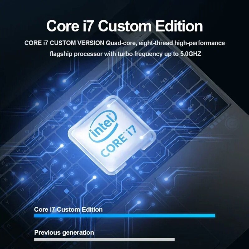 Yepo-Computador de Escritório Intel Core i7, tela de 15,6 Polegada HD, Win11, DDR4, 16 GB, 1TB, 15,6 ", Promoção de Vendas de Saúde Novo Produto