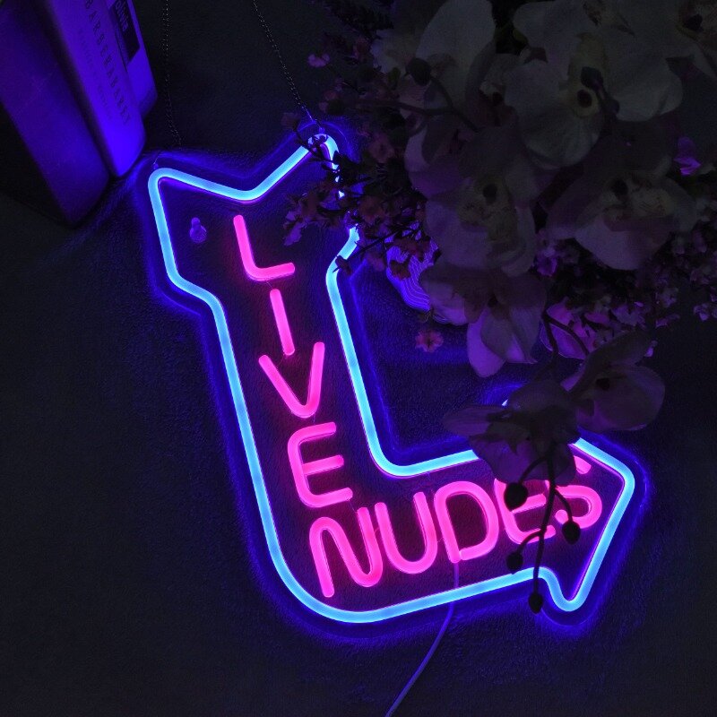 Home Art Neon Light LED Neon Lights Signs, Dimmer for Bedroom, Office, Hotel, Pub, Recreation Room Sign, 73, 15x13"