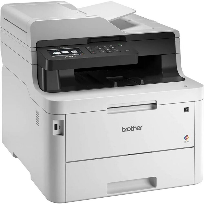 Imprimante laser tout-en-un pour documents sans fil MFC-L3770CDW, impression recto-verso automatique, écran tactile de 3.7 pouces, copie de numérisation d'impression