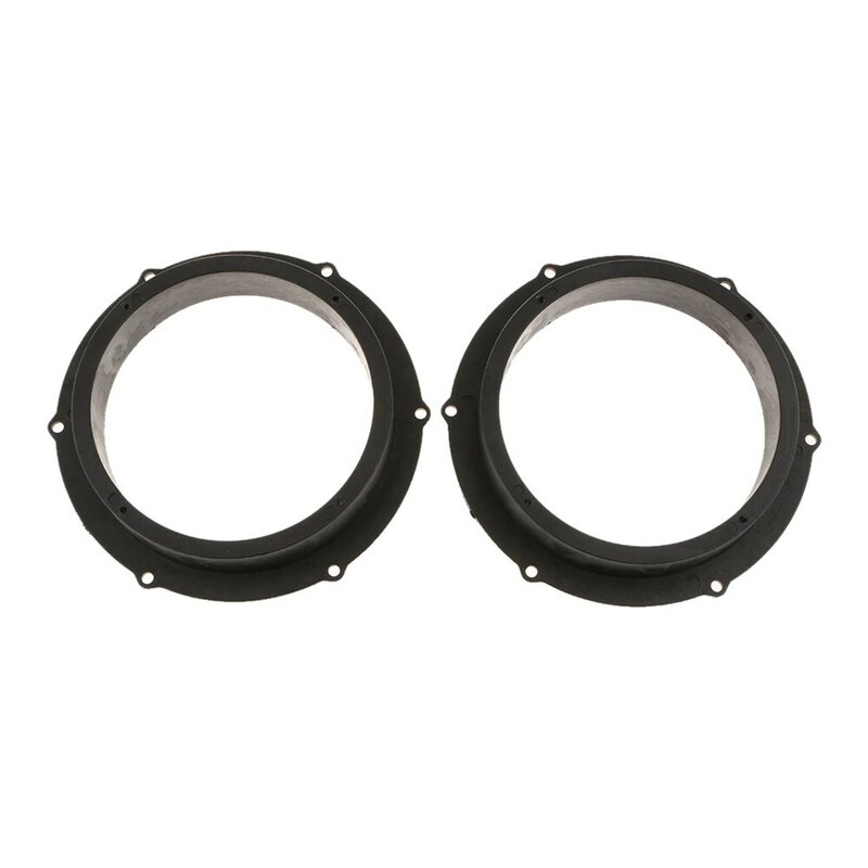 2pcs Black 6.5 inch Car Speaker Mounting Spacer Adaptor Rings for Skoda Car Stereo Audio Speaker Spacer