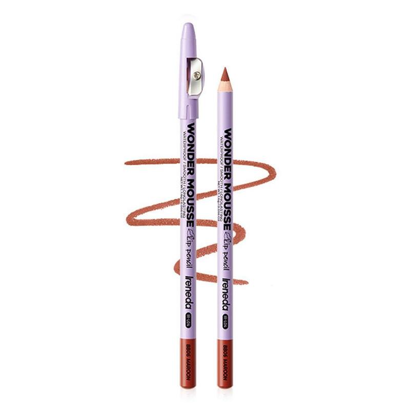 6 colori Lip Liner opaco impermeabile professionale affascinante strumento cosmetico labbra contorno rossetto trucco idratante R6T5