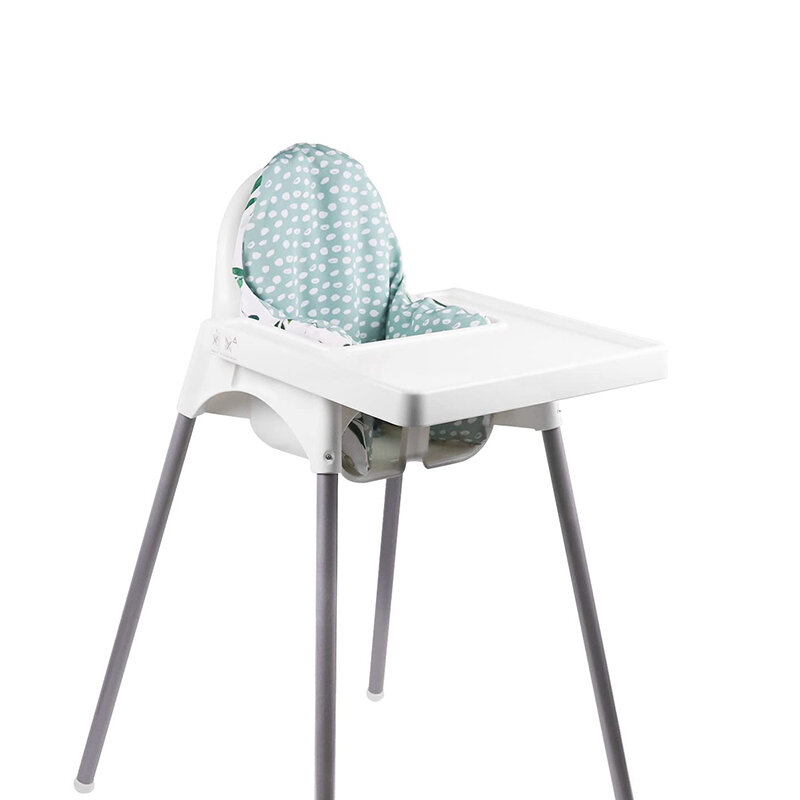 Juste de coussin de chaise de salle à manger en coton polyester pour bébé, coussin gonflable pour enfants, accessoires de siège de chaise haute pour bébé, oreillers arrière