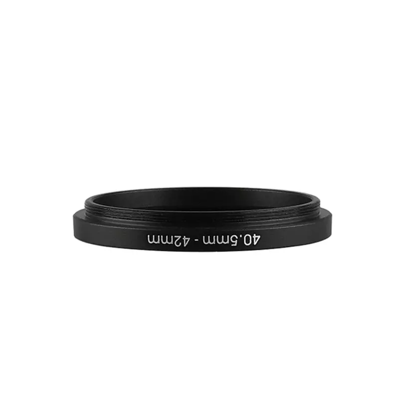 Anillo de filtro de aumento negro de aluminio, adaptador de lente para Canon, Nikon, Sony, DSLR, 40,5mm-42mm, 40,5-42mm, 40,5 a 42