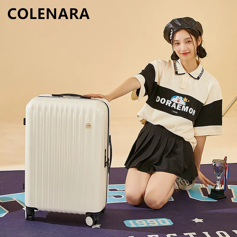 Новый чемодан COLENARA 20 дюймов 22 дюйма 24 дюйма 26 дюймов, большая вместимость, троллейбус, прочный и долговечный чемодан на колесах