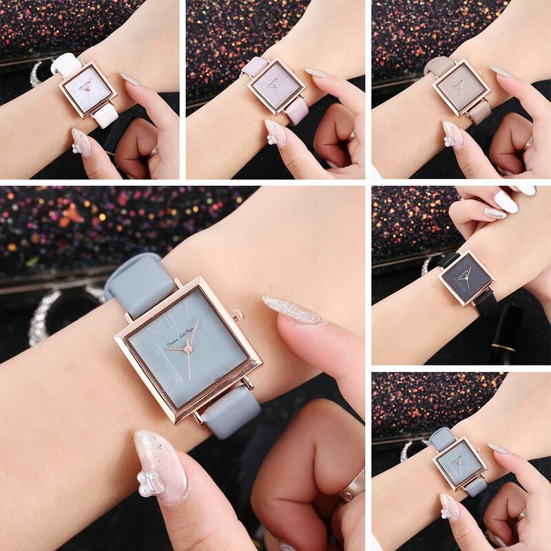 Jam tangan kuarsa modis gaya sederhana baru jam tangan wanita jam tangan gelang kasual istimewa