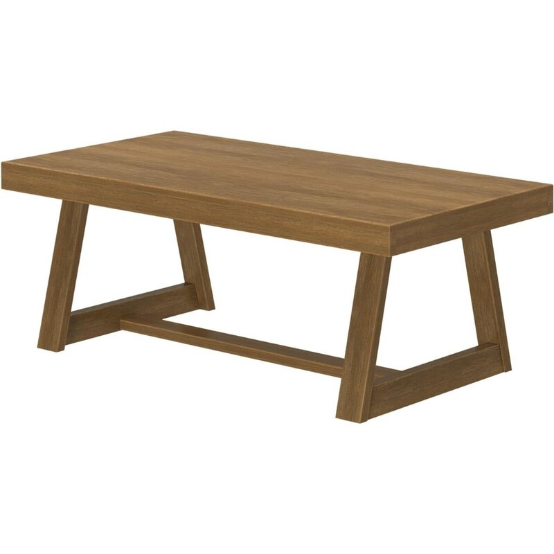 Table basse rectangulaire classique, table basse de ferme de 48 pouces, mini tables centrales pour petits espaces, table à thé pour petit espace de vie