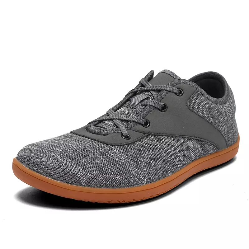 Wide Barefoot Canvas Sneaker para homens, Soft Zero Drop Sole, Wide Toe Flats, peso leve, tamanho grande, moda, 2024