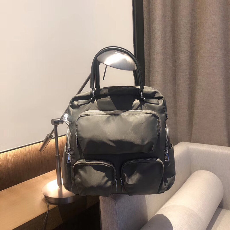 Новый трендовый рюкзак из высококачественной нейлоновой ткани с несколькими карманами универсальные модные дорожные Удобные сумки на одно плечо двойного назначения