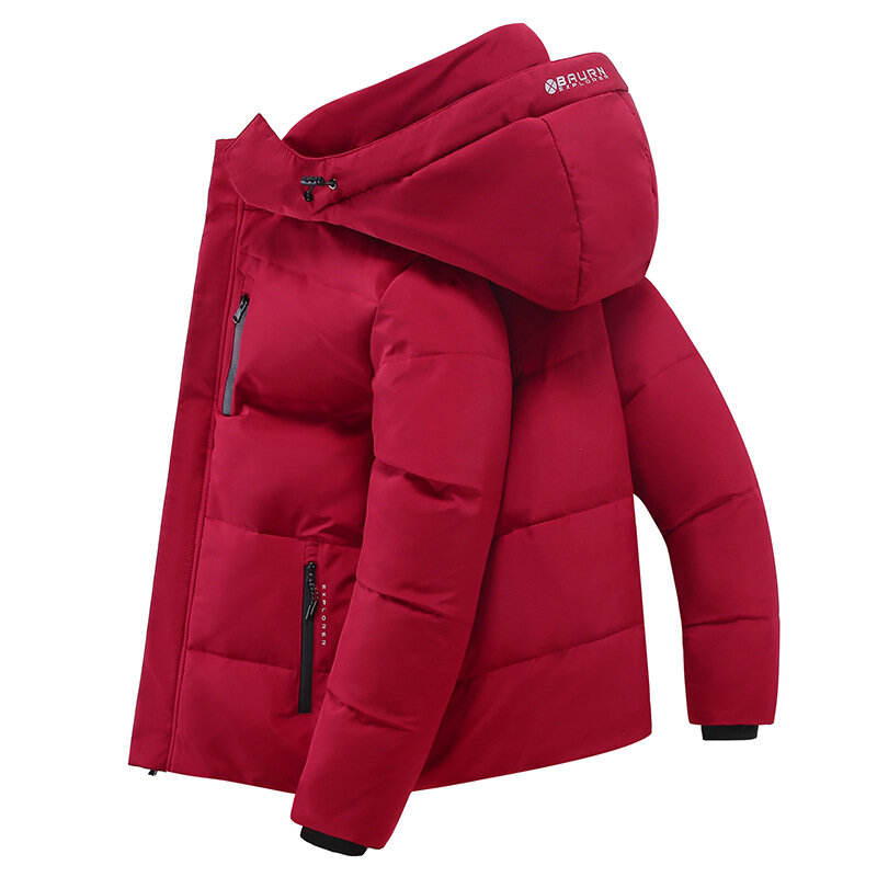 2023 남성용 화이트 덕 다운 재킷, 따뜻한 후드, 두꺼운 퍼퍼 재킷 코트, 남성 캐주얼, 고품질 오버코트, 보온 겨울 파카