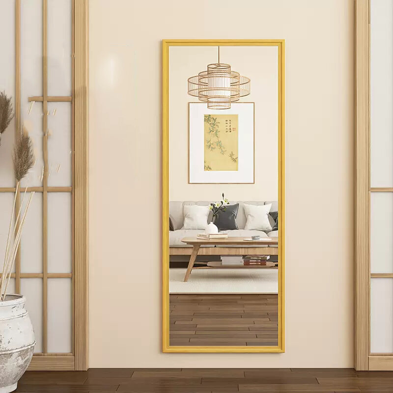 Espejo montado en la pared estilo Kawaii para decoración del hogar, Espejo estético de Cuerpo completo, Estilo Vintage, nórdico, para dormitorio