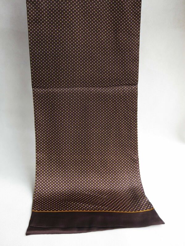 Мужской 100 Шелковый шарф двухслойный длинный шейный платок Свадебный деловой костюм синий коричневый