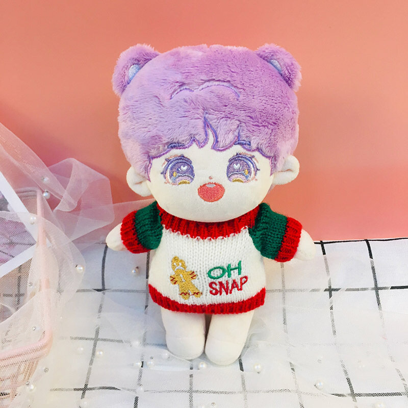 Pakaian Boneka untuk 20Cm Korea Kpop EXO Boneka Baju Boneka Bintang Mewah Sweater Pakaian Mainan Boneka untuk Aksesori Boneka Idola