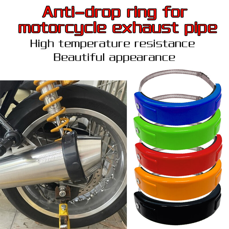Motocicleta Exhaust Protection Ring, Anti-desgaste para o tempo Off-Road, Anti-Drop