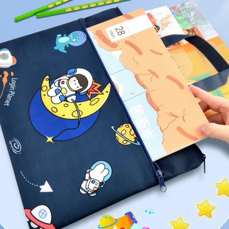 Borsa per bambini Kawaii studenti libro borsa di tela cartone animato modello carino libro portatile borsa di tela materiale scolastico