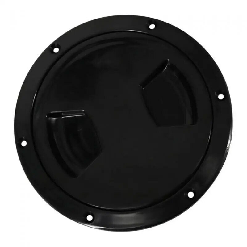 New Marine Boat Black 5 Inci Access Hatch Cover Twist Screw Out Deck Plate