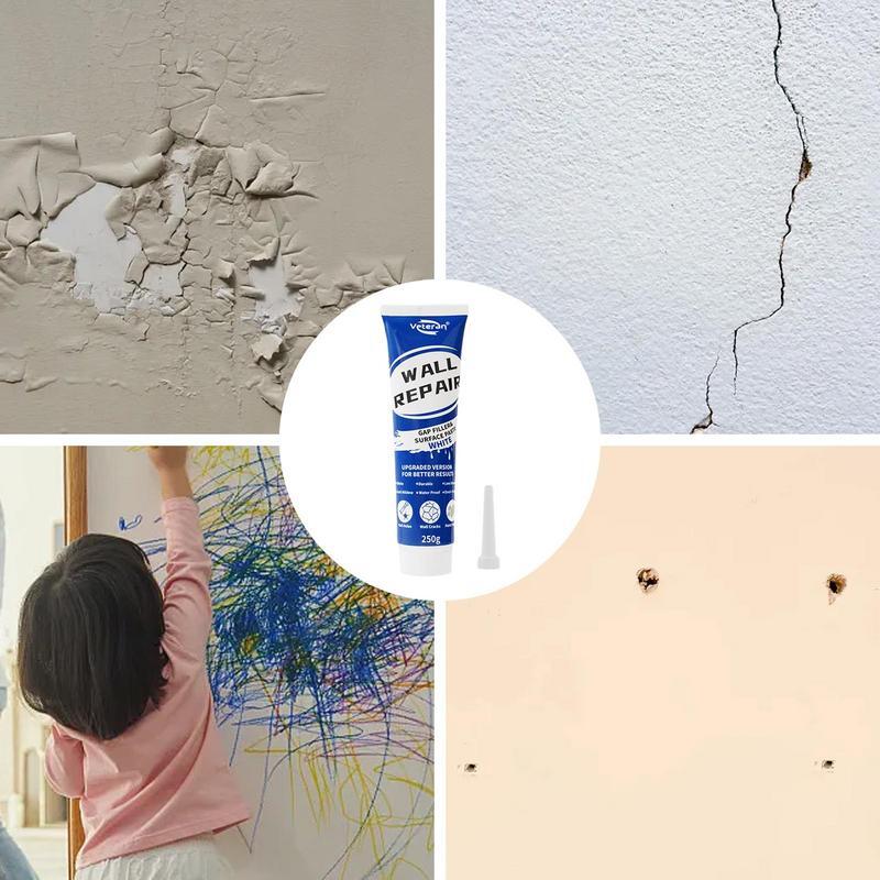 Parches de reparación de pared, pasta de reparación de paneles de yeso, rápido y fácil de fijar agujeros, grietas, Graffiti, abolladuras en pared, madera