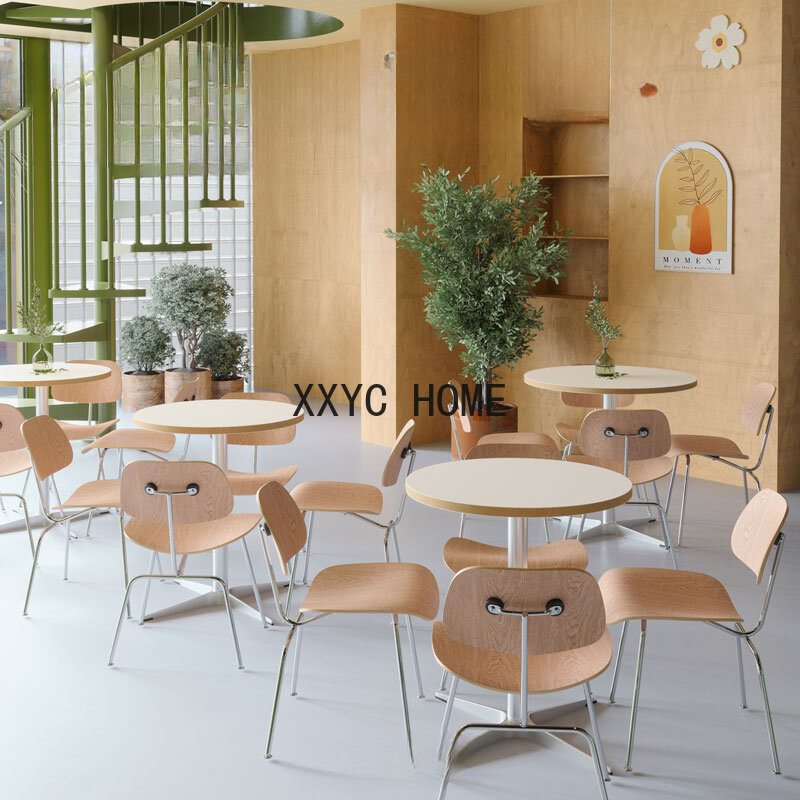 Designer Mini Round Coffee Table Sets Wood Pub Metal Modern Coffee Table Wood Living Accent Traje De Sala De Estar Furniture