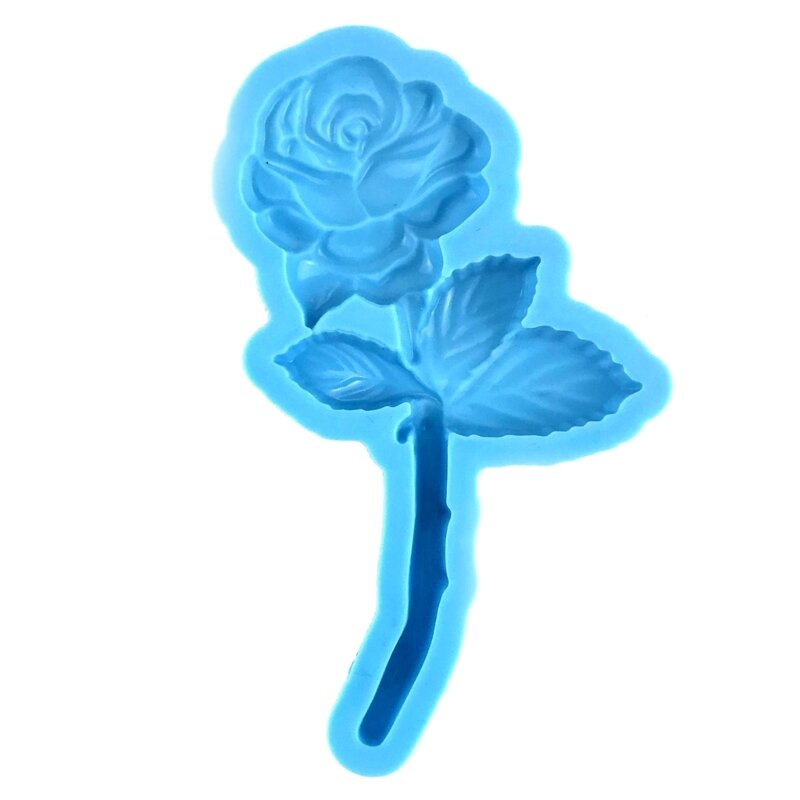 Rose Silikonform 3D Harz Form Schlüsselanhänger Anhänger Silikonform Kristall Epoxidform DIY Schmuck Gussform