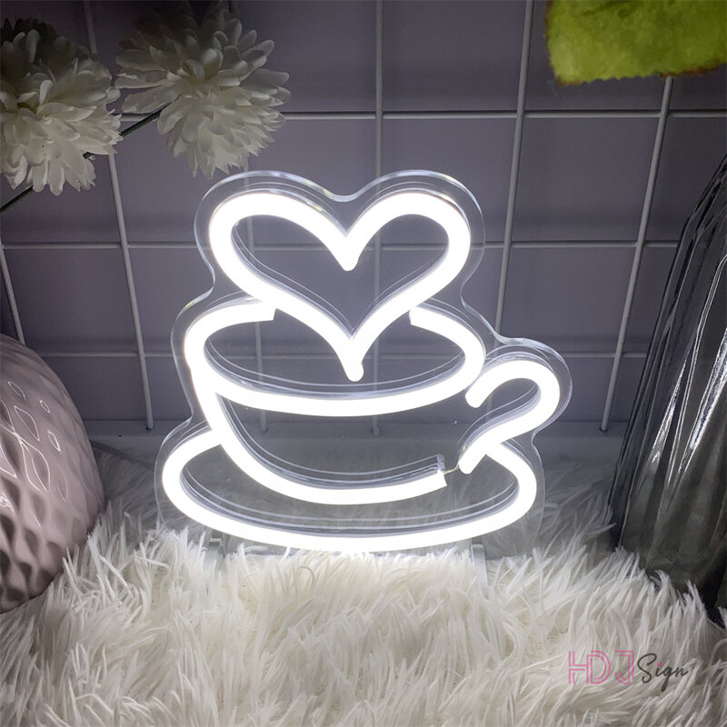 Coffee Neon Led Sign Coffee Shop Room Decor For Pantry Cafe Desk Neon Lights USB Cafe Pantry Decoration Desk Lamps Signs