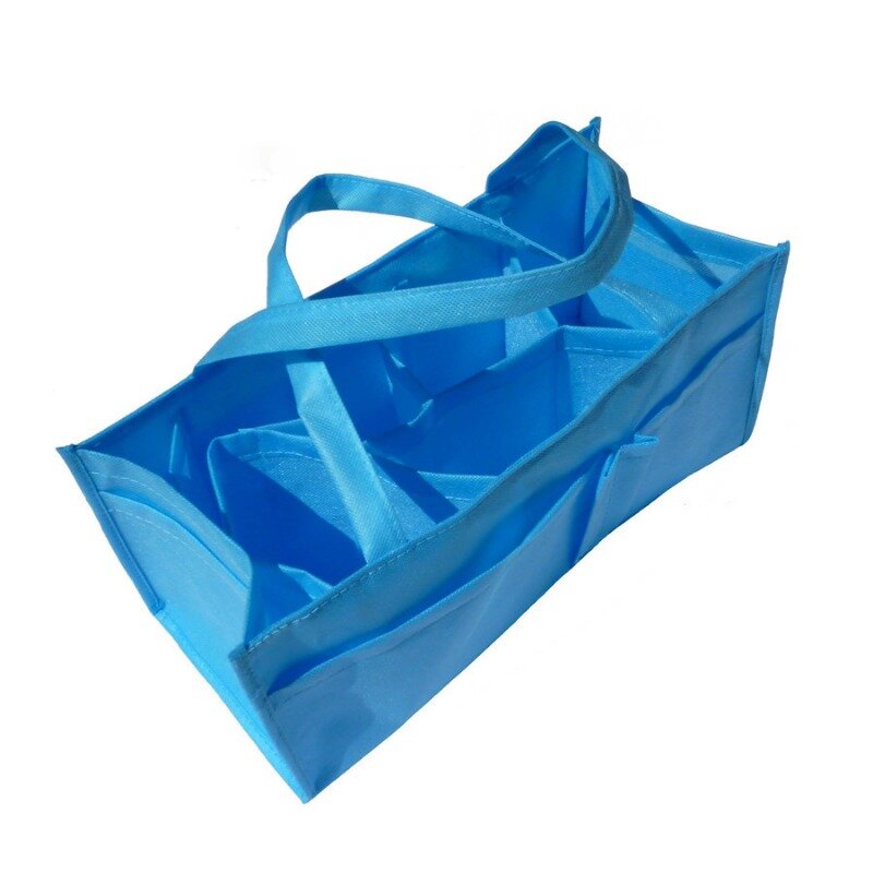 Tas mama portabel tas liner ibu multi-fungsi tidak ditenun tas 7-kompartemen perlengkapan ibu dan anak