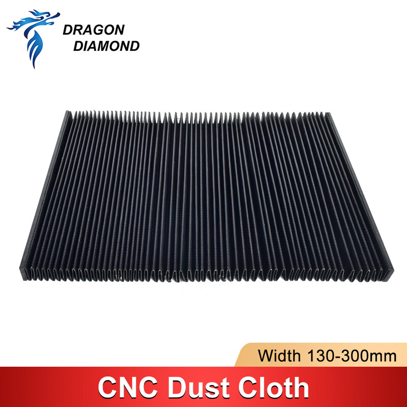 Customize Milling Machine Flexible Guard Dust Cloth Three-proof Cloth Protective Flat Accordion Bellows Cover 1.5 Meter*15mm CNC
