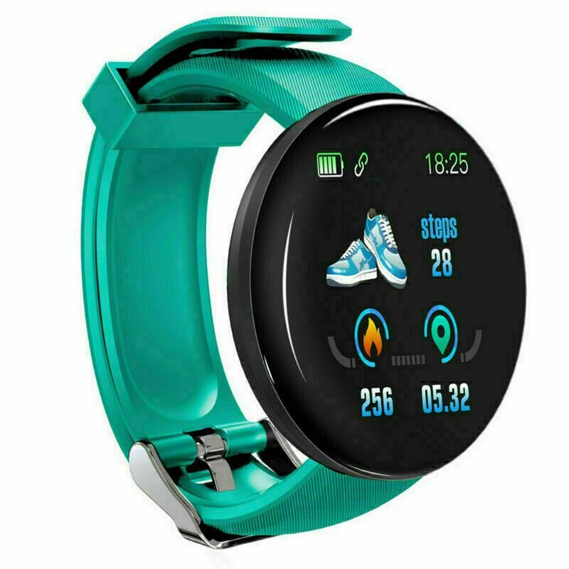 Умные часы D18S для мужчин и женщин, 1,44 дюйма, цветной экран, умные часы, спортивный трекер, монитор артериального давления, пульсометр, электронные часы
