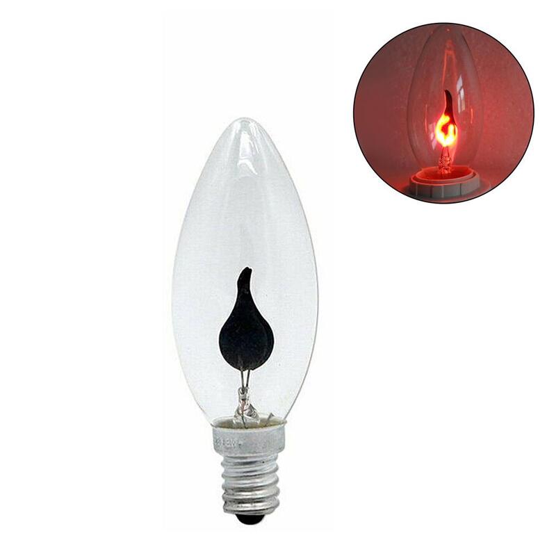 LED Candle Light Bulb E14 E27 LED Flame Effect Bulb AC220V Edison Emulation Fire Lighting Vintage Home Decor Ampoule Candle Bulb