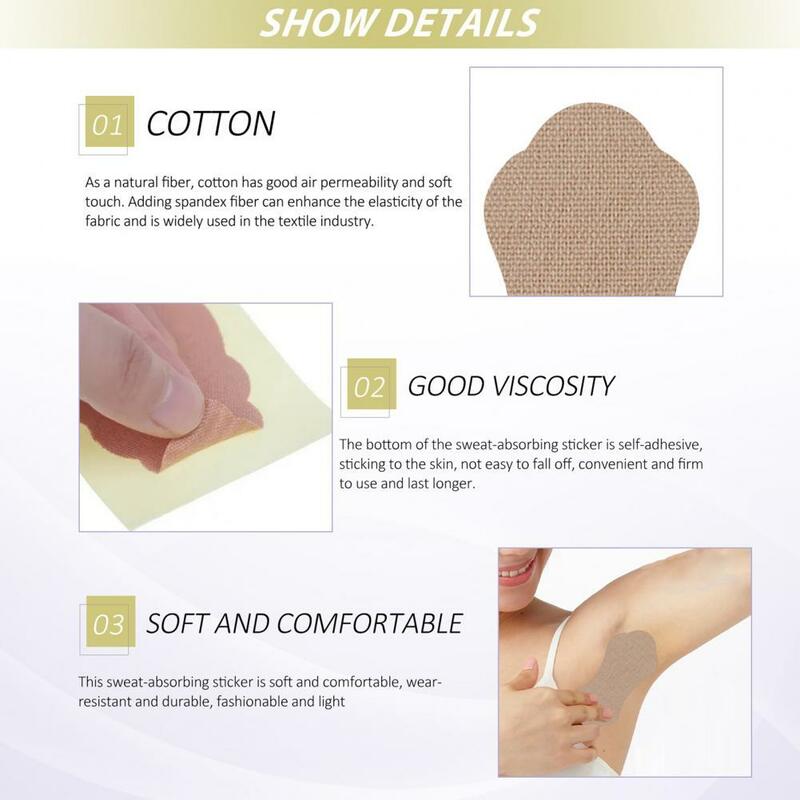 Cuscinetti antitraspiranti Unisex comodi e facili da usare adesivi sudore ascellare per donna