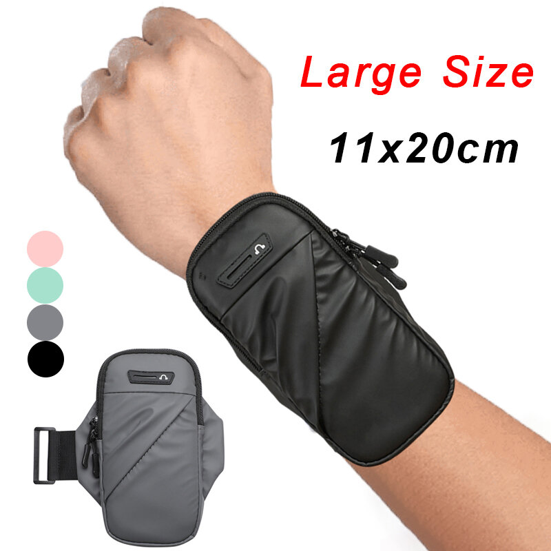 Zipper Running Bags Lightweight Wrist Wallet Pouch for Phone Key Card Sweatband Gym Fitness Sports Cycling Wristband Arm Bag
