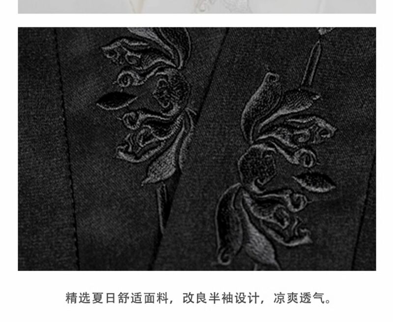 W chińskim stylu hanfu do picia tkane złote fajerwerki średniej długości spódnica końska, mały człowiek mogą nosić satynowe wiosenne i jesienne style
