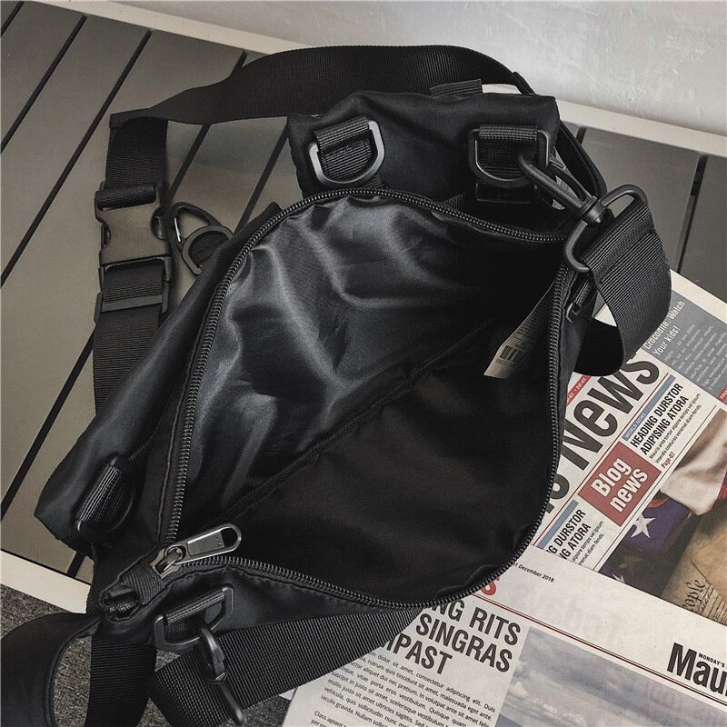 New Multi Pocket Tactical Functional Waist Pack Casual Phone Pouch Techwear Outdoor Running Hip Hop Chest Belt Bags Streetwear