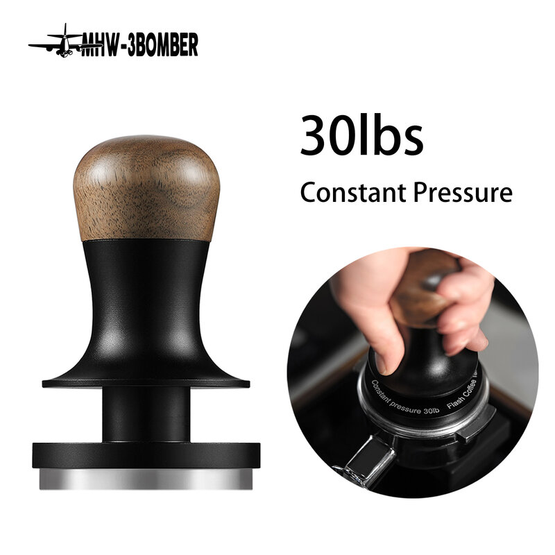 MHW-3BOMBER Tamper per caffè a pressione costante da 30 libbre 51mm 53mm 58mm Tamper per Espresso con strumento Barista caricato a molla calibrato