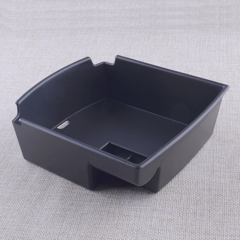 Boîte de rangement pour accoudoir de Console centrale de voiture, plateau organisateur en plastique ABS noir adapté pour Hyundai Kona Encino 2017 2018 2019 2020 2021