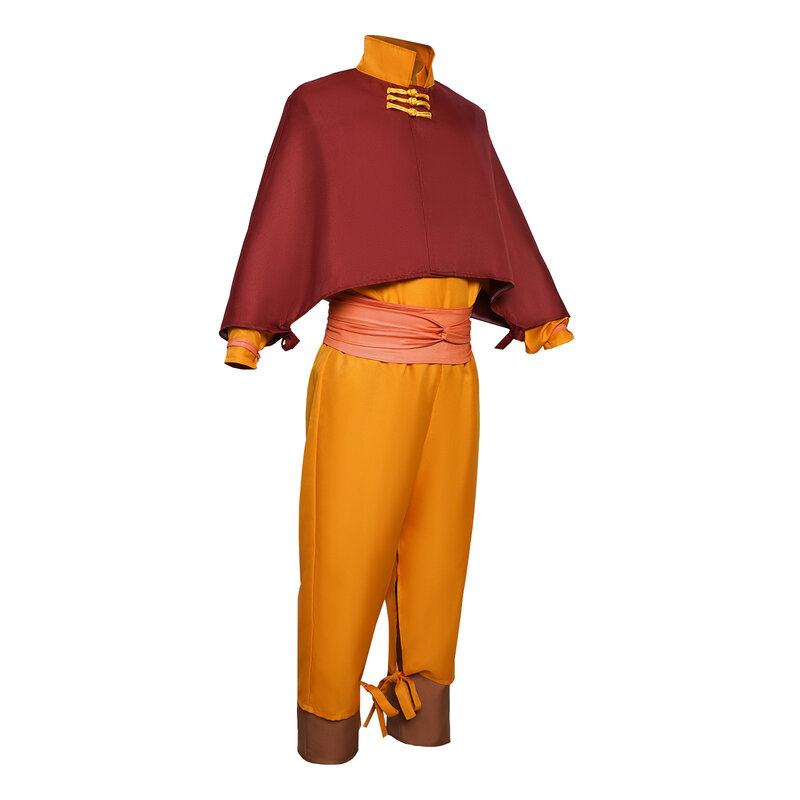 Amime Avatar ostatni władca powietrza awatar Aang przebranie na karnawał dzieci kombinezon dla dzieci stroje Halloween karnawał mężczyźni garnitur ubrania