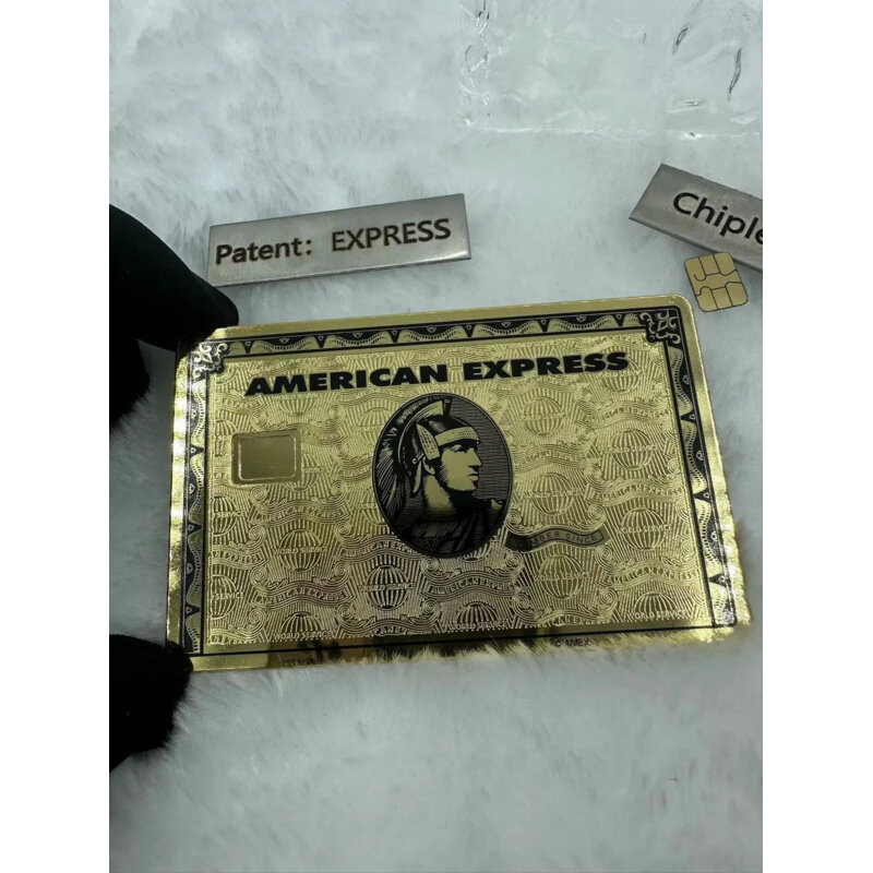 Custom, emas Amerika express card Desain aex bla kartu lelucon film hitam alat peraga