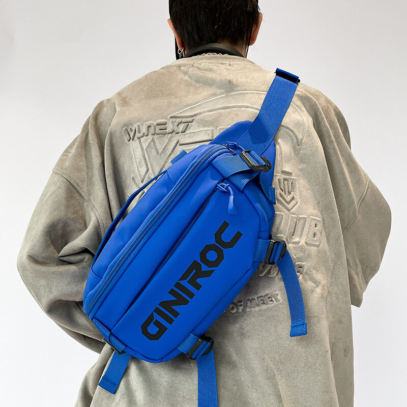 Casual Crossbody Bag Nylon Handbag For Women Men Travel Chest Bag Fashion Fanny Waist Bag Wartproof Multifunctional  Waist Pack
