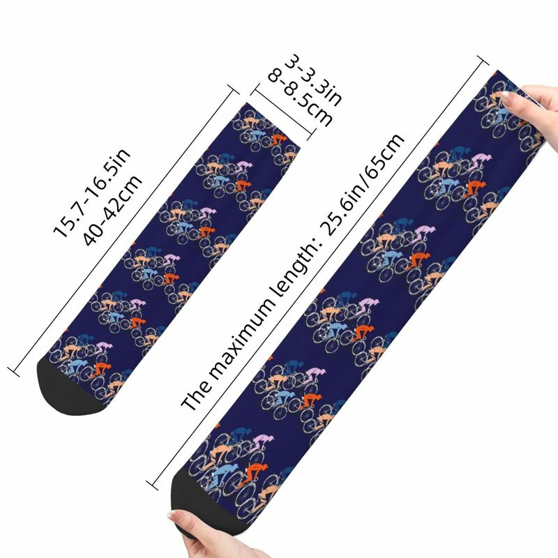 cycling Ride To Win Navy Men Women Socks Cycling Novelty Spring Summer Autumn Winter Stockings Gift