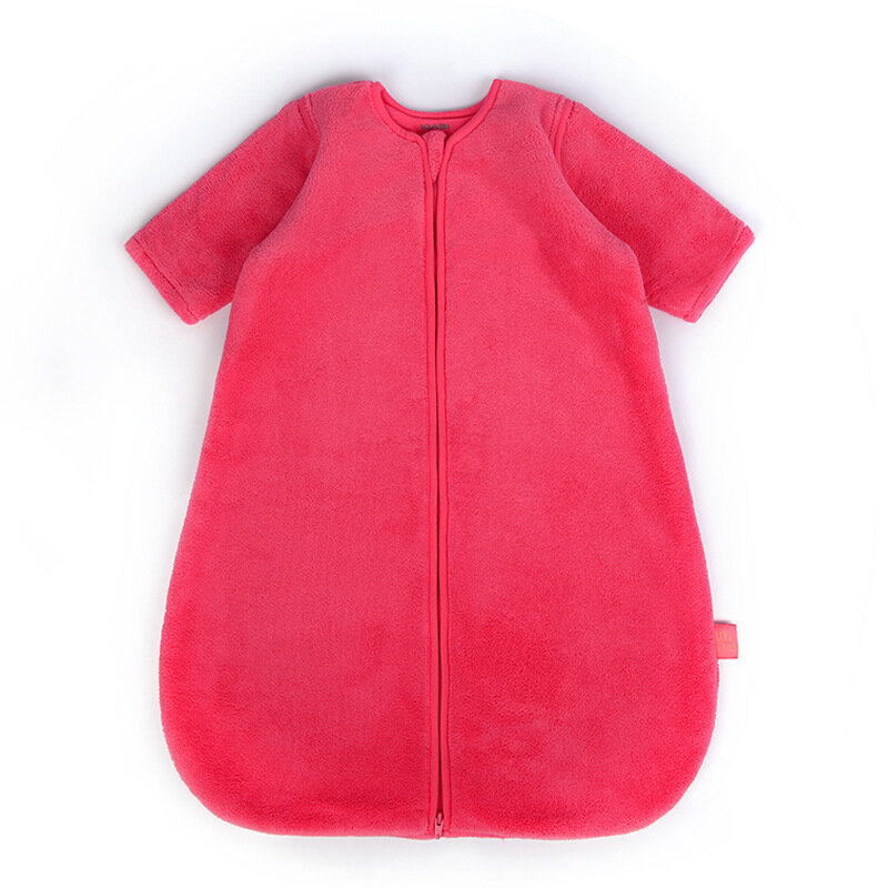 Saco de dormir de lana de Coral para bebé, pijama de Estilo Chaleco para recién nacido, manga desmontable, Otoño e Invierno