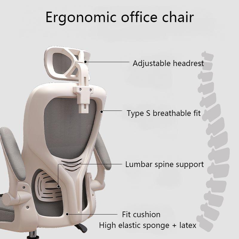 Nowa obrotowa siatka krzesło do pracy na komputerze komfortowy domowy siedzący podnośnik ergonomiczne krzesło akademik krzesło do nauki biura e-sportowe krzesło obrotowe