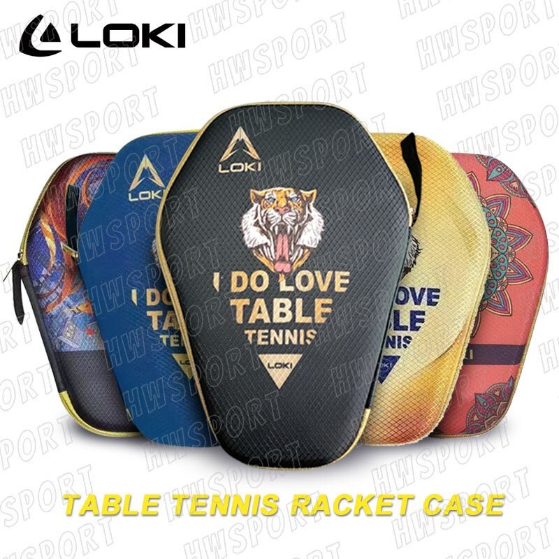 LOKI-funda para raqueta de tenis de mesa, funda para raqueta de Ping Pong de carcasa dura, bolsa para cubierta de paleta, accesorios interiores de EVA duraderos