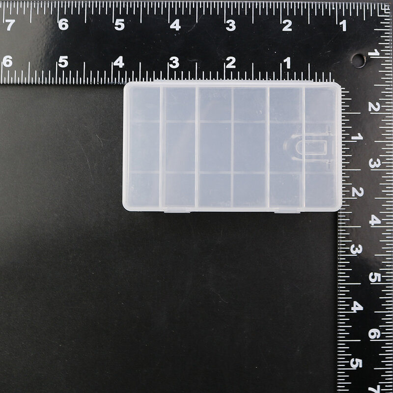 YUXI 1PCS custodia rigida in plastica trasparente in PP custodia protettiva per batteria AA/AAA custodia trasparente per Porttable
