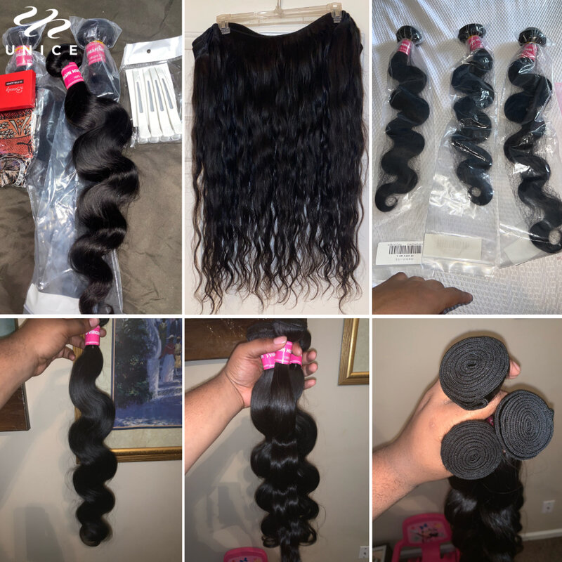 Unice Wholesale Bundles Manufacturer Top Quality 12A Body Wave Hair Have Been Sold One Hundred Million Bundles