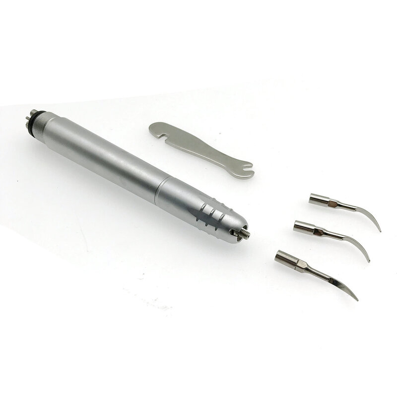 Escarificador ultrasónico de aire Dental, escalador sónico de Perio con 3 puntas, 2 orificios/4 orificios, herramientas para dentadura