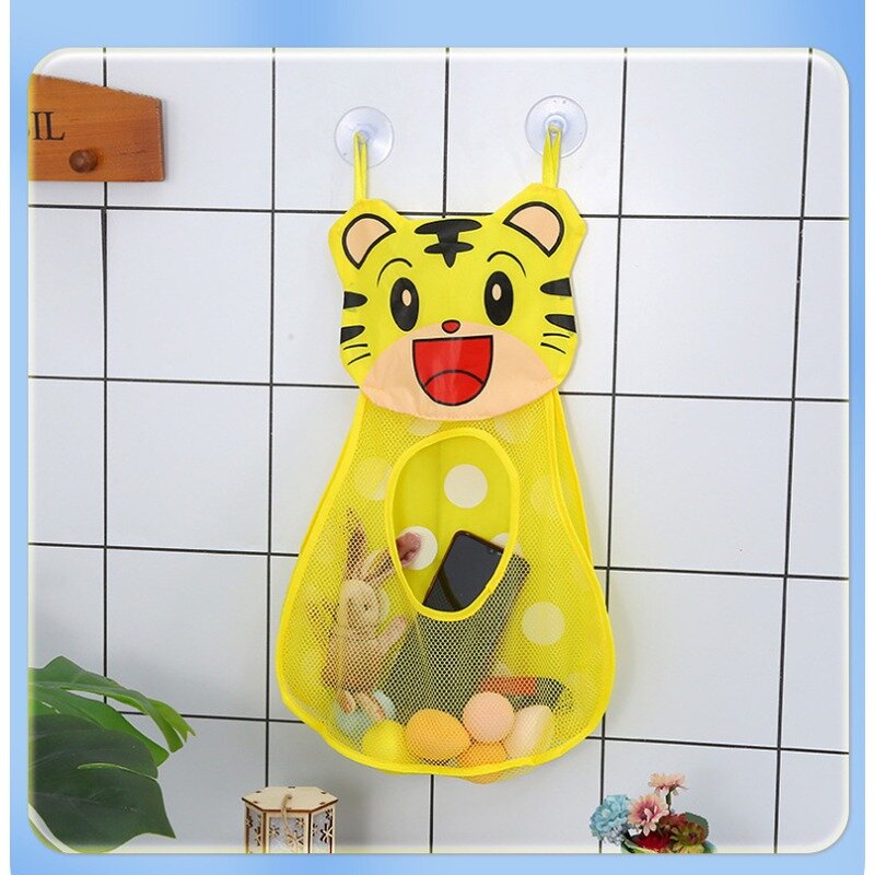 Сумка для хранения в ванной и спальне с мультяшными животными, Детская подвесная сумка для хранения игрушек в ванной, простая Милая дышащая подвесная сумка для ванной