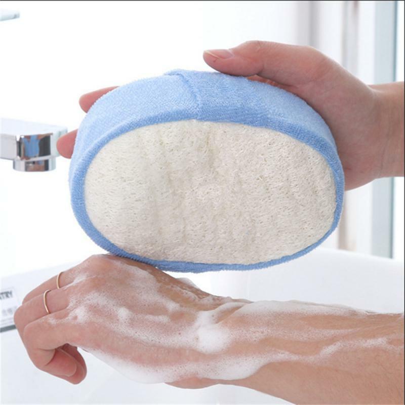 Spugna di luffa naturale palla da bagno doccia strofinare bagno doccia lavaggio pentola per il corpo spugna Scrubber spazzola per massaggio sana durevole