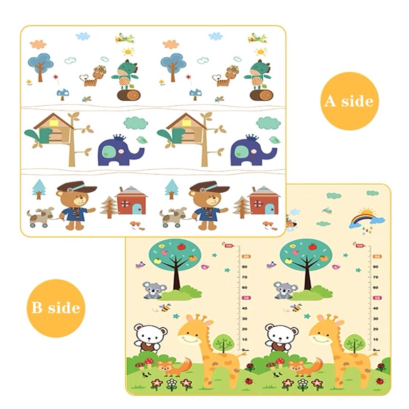 2023 grubych kreskówkowych składanych mata do zabawy dla dziecka Xpe Puzzle mata dziecięca podkładka wspinaczkowa dla dzieci dywanik dla dzieci maty do gier dla dzieci