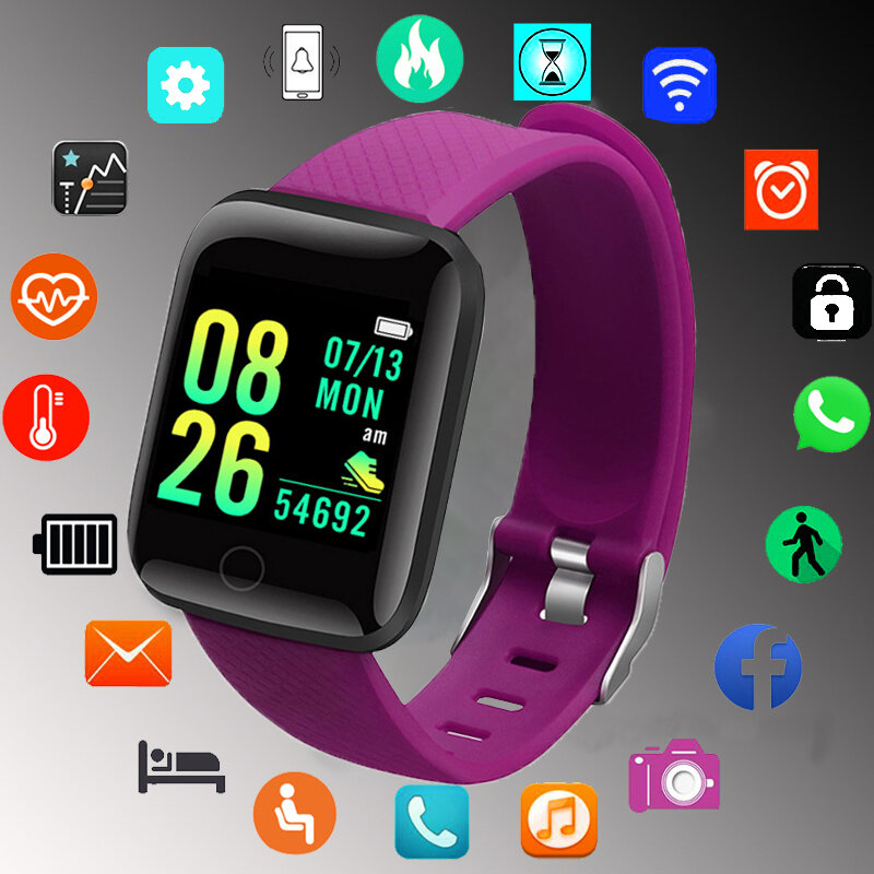Relojes jam tangan pintar anak jam tangan pintar Digital LED olahraga kebugaran kedap air untuk anak laki-laki perempuan jam tangan pintar siswa